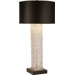 Apex Table Lamp with Opaque Black Linen Shade