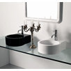 Groove Vessel Sink in White