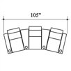 Diplomat Home Theater Lounger (Row of 3)