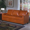 Chelsea Deco Twin Sleeper Leather Loveseat