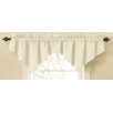 Room Darkening Rod Pocket Ascot Valance in Ivory