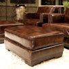 Emerson Leather Ottoman