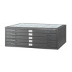 42" W Five-Drawer Steel Flat File