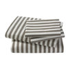 Ash Stripe Sheet & Pillow Case Set - Full