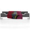 Clara Nilles Owl On Lipstick Fleece Throw Blanket