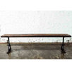 V32 Oak and Cast Iron Picnic Bench
