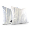 Cattails Throw Pillow in Ice - 18" x 18"