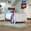 Summer Breeze Scroll Top Low Poster Bed