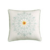 Jaipur Square Pillow in White