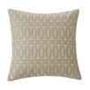 Abstract Palm 16" Square Pillow in Linen