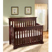 Kingston Convertible Crib without Guard Rail in Chocolate Mist