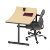 Smart Tables: 30" x 48" High-Pressure Laminate Crescent Concave Table Top