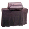 Stand Alone Grill with Drop Shelves Cover