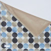 Minky Blue Chocolate Polka Dot Minky Binky