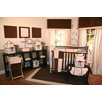 Pink Chocolate 4 Piece Crib Bedding  Set