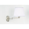 Swing Arm Wall Lamp in Satin Chrome