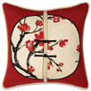 Sakura Medallion Pillow with Small Welt