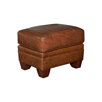 Hollander Leather Ottoman