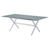 Oskar Rectangular Dining Table with Glass Top