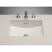 Rectangle Ceramic Undermount Sink with Overflow