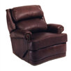 Hi-Back Pub Leather Chaise Recliner