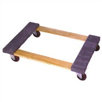 Open Deck Wood Dolly with 3" Casters and Carpet Ends