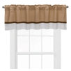 Metro Valance in Khaki / White / Chocolate