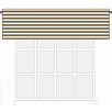 Stripes Valance in White and Chocolate