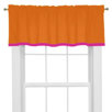 Tangerine Orange and Fuchsia Valance