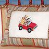 Safari Embroidered Throw Pillow
