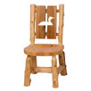 Cedar Counter Height Cut-Out Log Side Chair