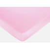 Pink Chenille and Satin Fitted Crib Sheet