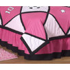 Soccer Pink Queen Bed Skirt