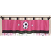 Soccer Pink Window Valance