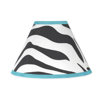 Turquoise Funky Zebra Lamp Shade
