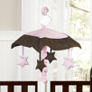 Pink and Chocolate Hotel Baby Musical Mobile