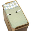 Blue and Green Argyle Changing Pad Cover