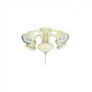 Four Light Traditional Ceiling Fan Light Fitter For Damp Locations