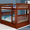 Weston Full Over Full Bunk Bed with Built-In Ladder