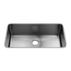 Classic 34" x 19.5" Undermount Stainless Steel Single Bowl Kitchen Sink