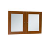 1" H x 20" W Glass Doors