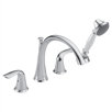 Lahara Two Handle Roman Tub Trim with Hand Shower - Lever Handles