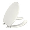 Lustra Elongated Open-Front Toilet Seat