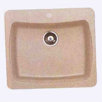 25" x 22" Granite Single Bowl Kitchen Sink
