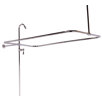 End Mount Shower Riser with Enclosure for Tub Wall Faucets