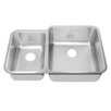 10" Stainless Steel Undermount Double Combination with Small Bowl Kitchen Sink