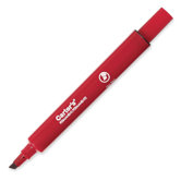 Large Permanent Marker, Chisel Tip, Red