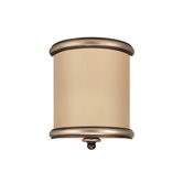 Park Place Two Light Wall Sconce with Champagne Glass in Champagne Bronze