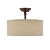 Loft 3 Light Semi Flush Mount