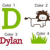 Dylan's Lion Wall Decal